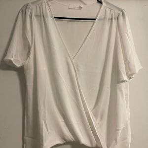 Sheer white blouse